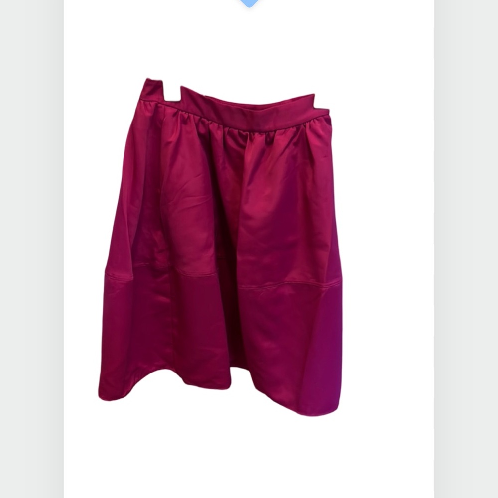 Pinkish purple fit and flare skirt